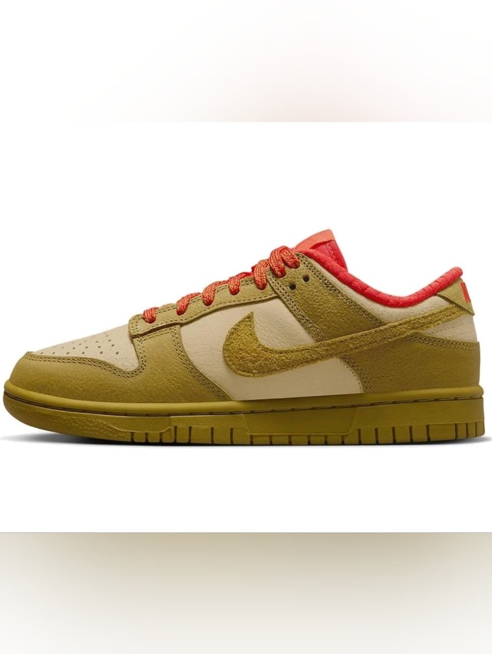 Nike Dunk LOW Olive and Red Low-Top Sneakers - SZ 7.5